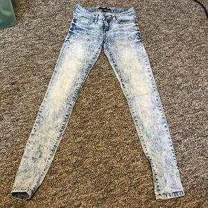 Skinny Acid Wash Flying Monkey Jeans